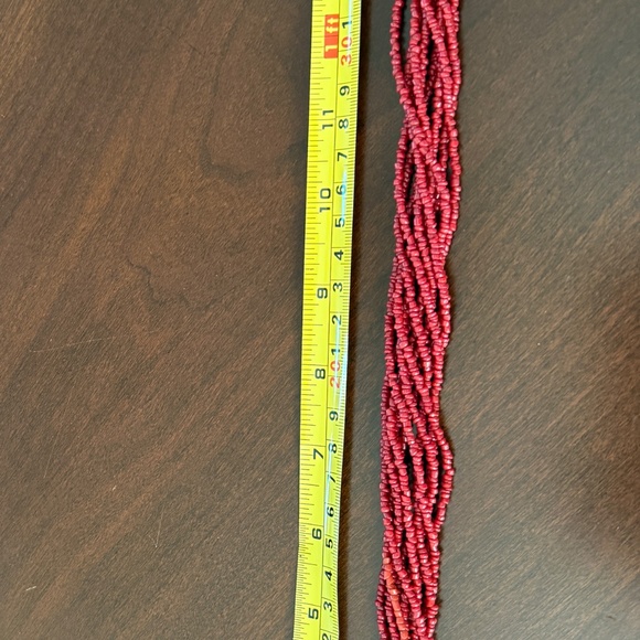 Vintage Silpada Coral 10 Strand Hand  Beaded Necklace. 17" Length - Picture 5 of 5